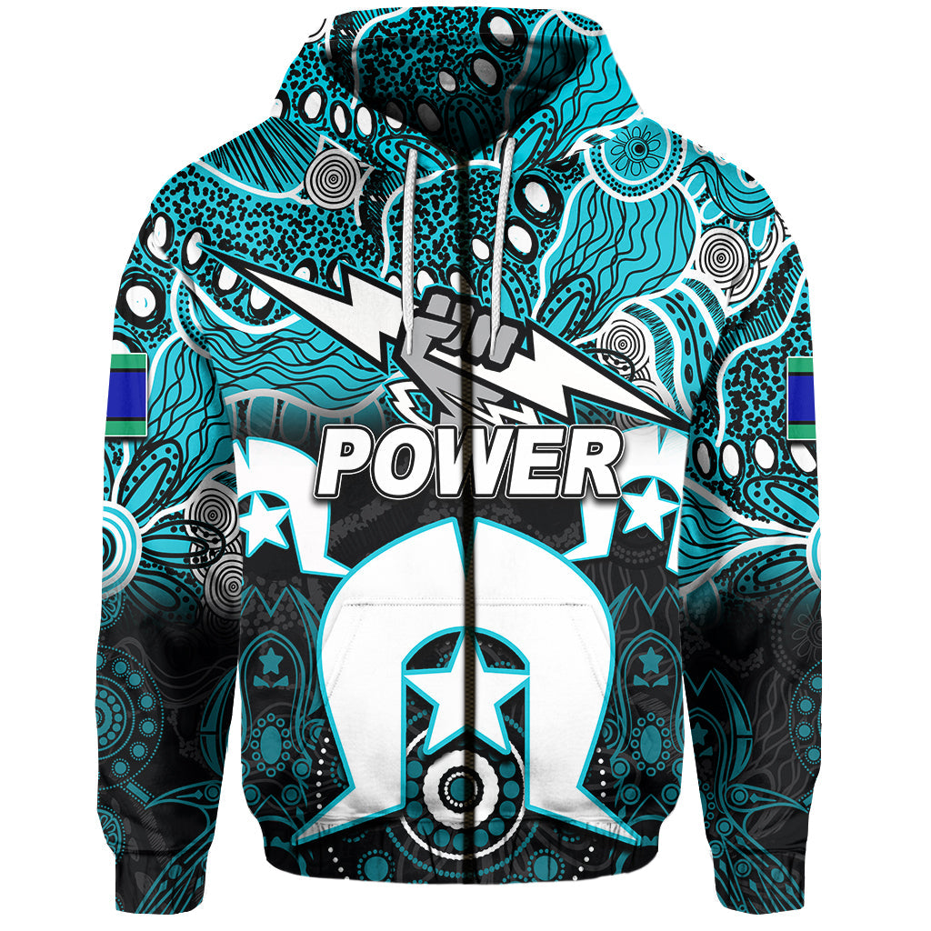 (Custom Personalised) Power Australian Football Torres Strait Islanders Mix Aboriginal Hoodie LT6 - Vibe Hoodie Shop