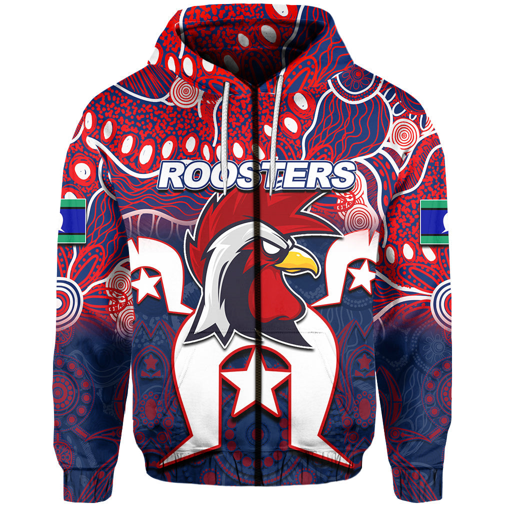 (Custom Personalised) Roosters Torres Strait Islanders Mix Aboriginal Hoodie LT6 - Vibe Hoodie Shop