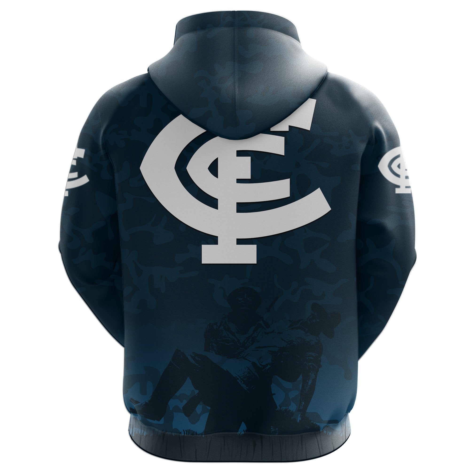 Australia Zip Hoodie Carlton Blues ANZAC Day - Vibe Hoodie Shop