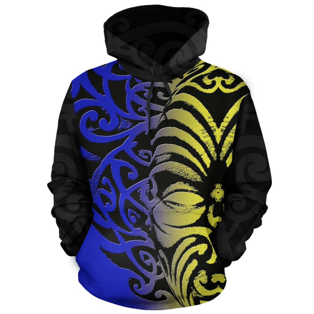 New Zealand Hoodie Koru Moko Maori - Vibe Hoodie Shop