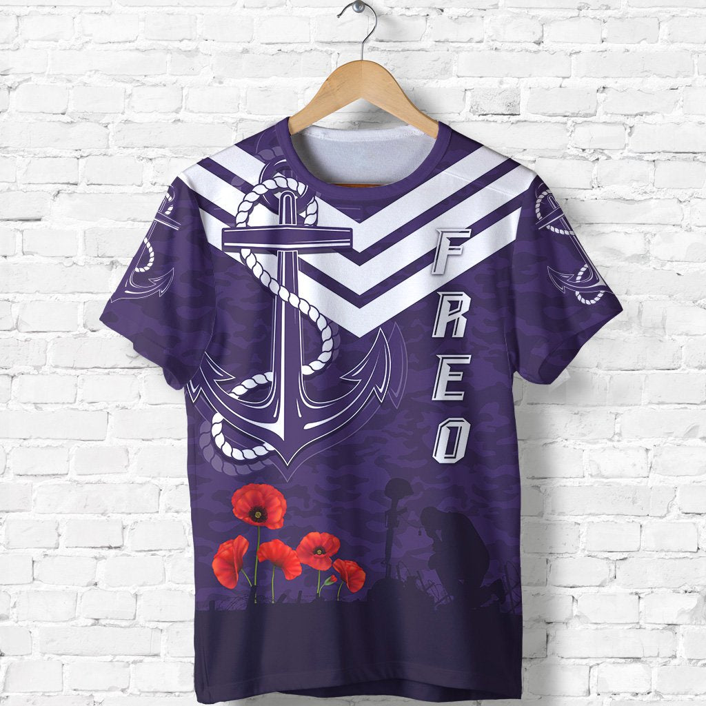 Fremantle T shirt Freo ANZAC Day - Vibe Hoodie Shop