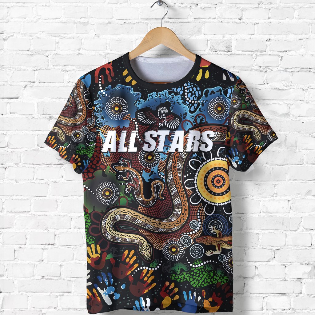 Australia Indigenous T shirt All Stars - Vibe Hoodie Shop