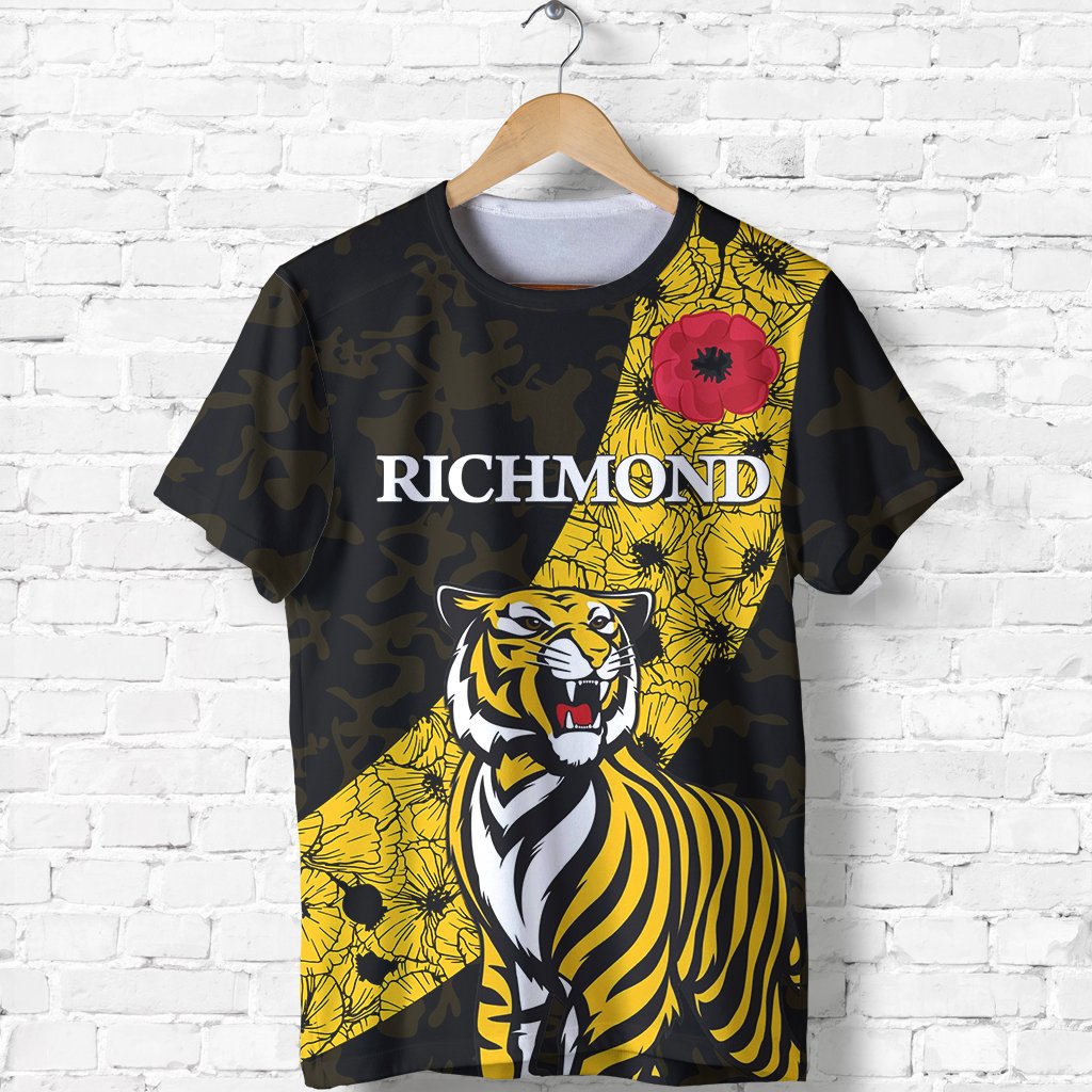 Richmond T shirt Tigers ANZAC Day - Vibe Hoodie Shop