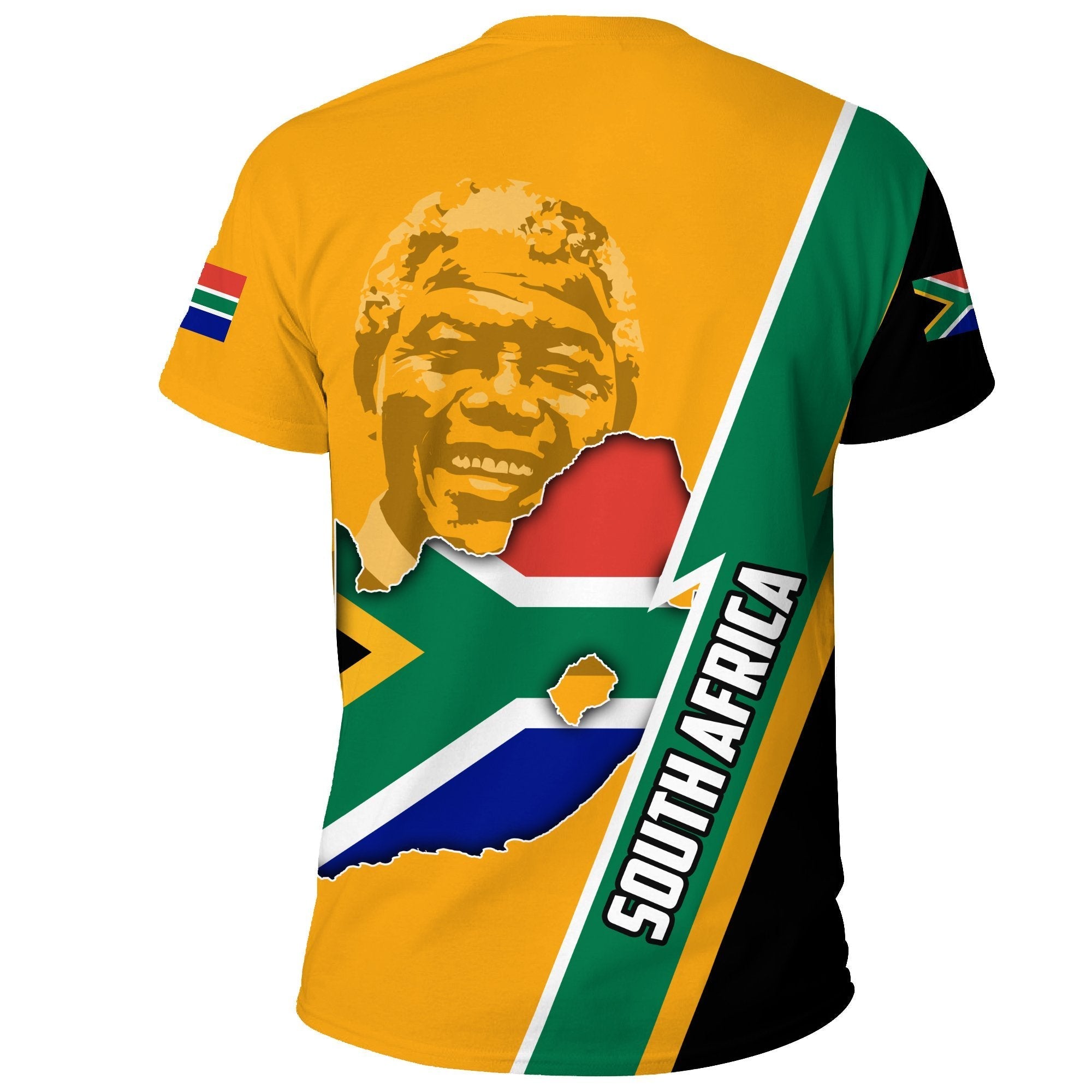 (Custom) South Africa T shirt - Nelson Mandela Flag - Vibe Hoodie Shop