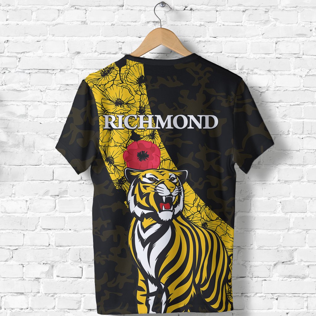 Richmond T shirt Tigers ANZAC Day - Vibe Hoodie Shop