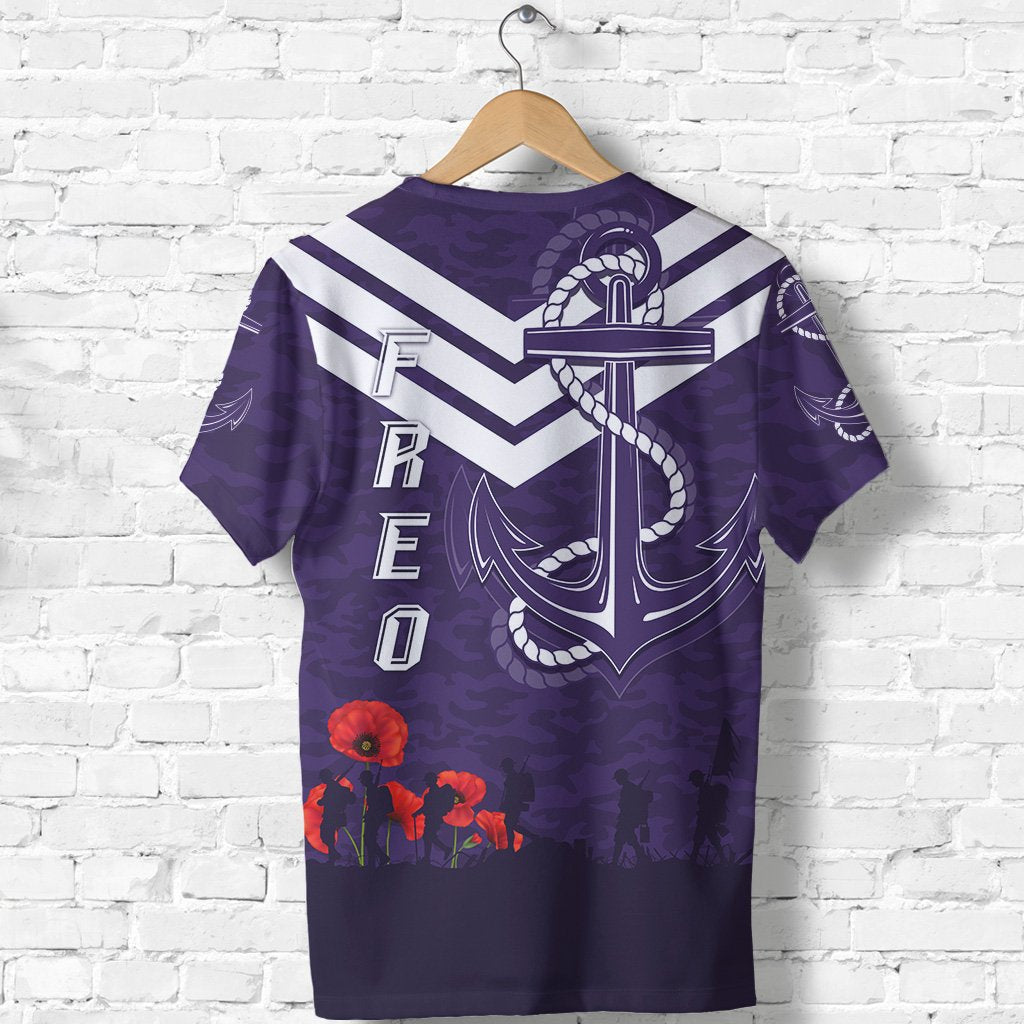 Fremantle T shirt Freo ANZAC Day - Vibe Hoodie Shop