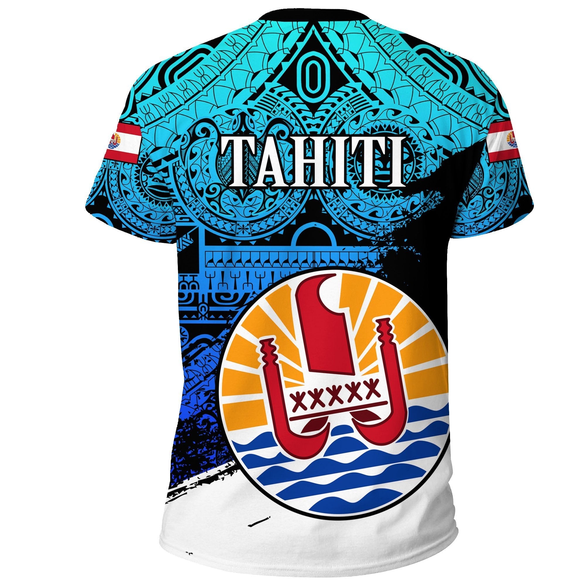 Tahiti T shirts, Coat Of Arms Blue Special - Vibe Hoodie Shop