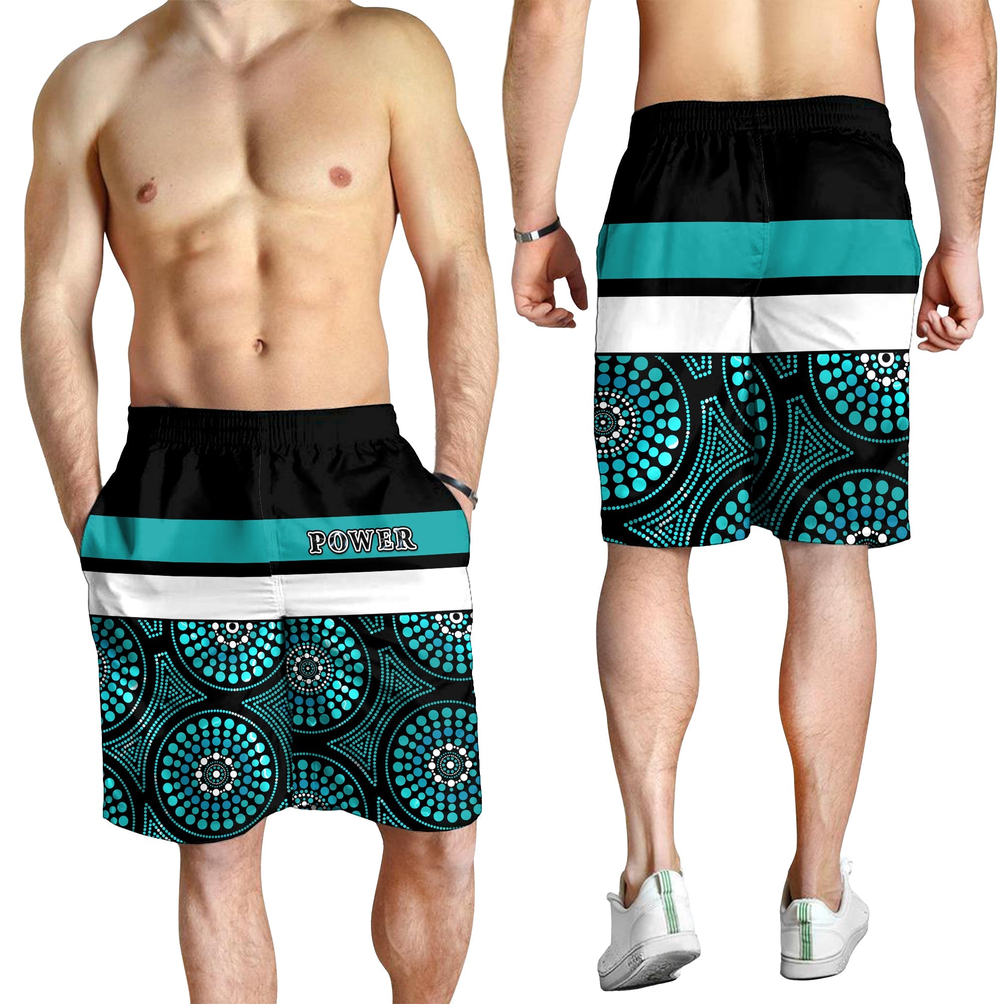 Power Indigenous 2021 Men Shorts Proud Port Adelaide - Vibe Hoodie Shop