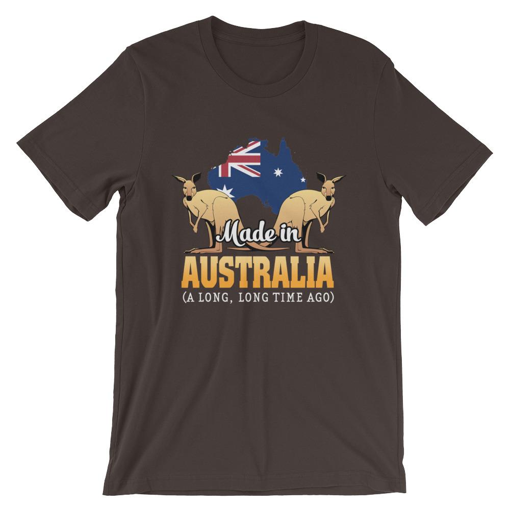 T shirt - Aus Flag T shirt Kangaroo Unisex - Vibe Hoodie Shop