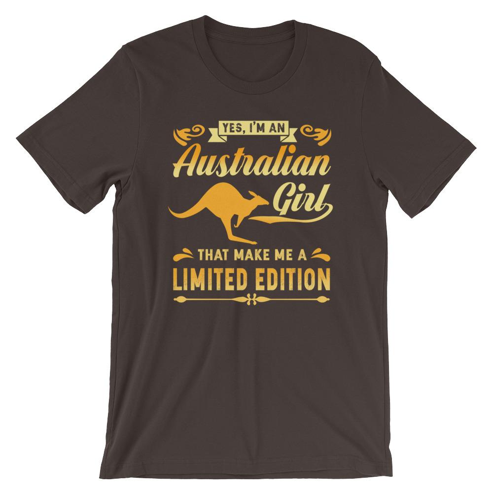 T shirt - Kangaroo T shirt Australia Girl Unisex - Vibe Hoodie Shop