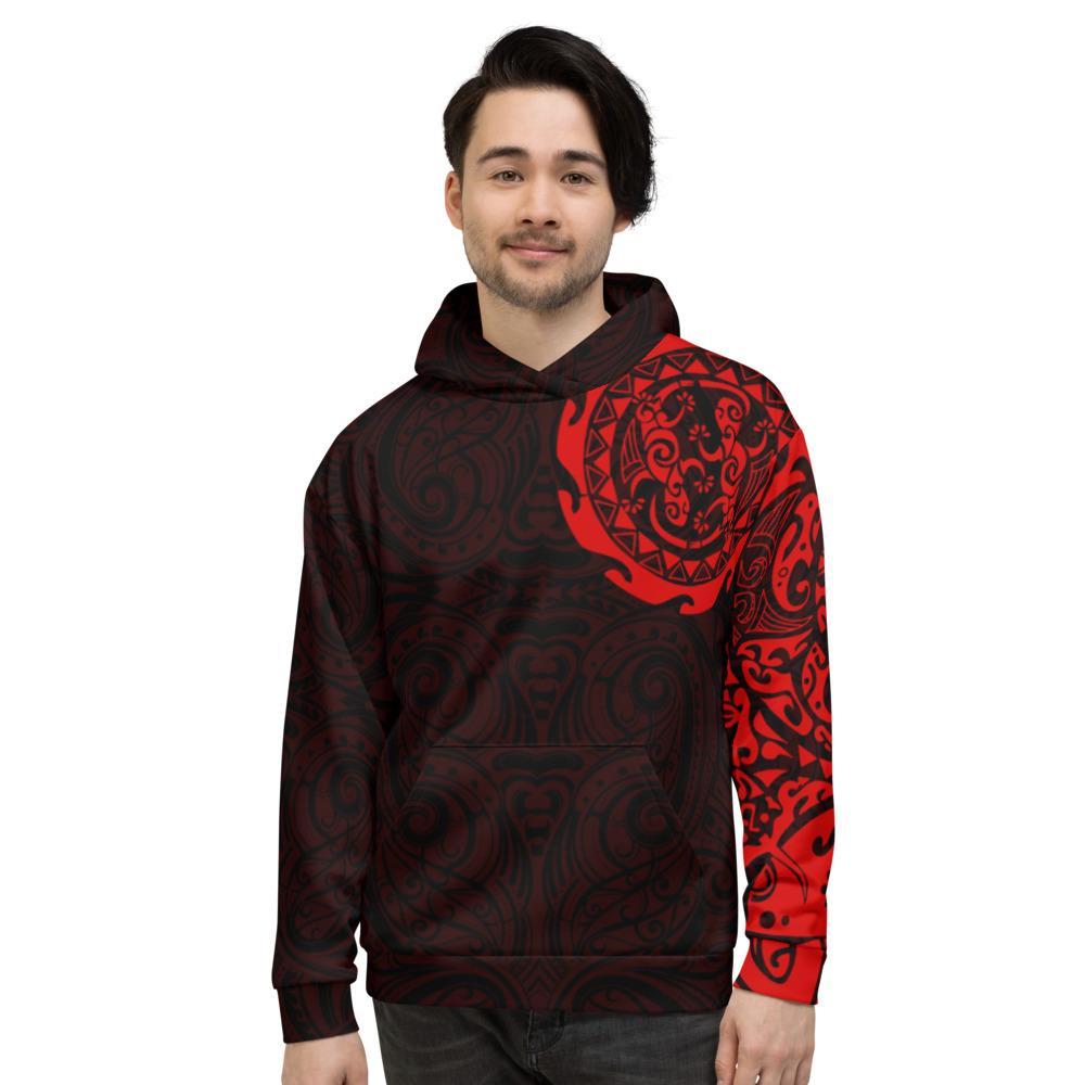 Tribal Lizard Hoodie, New Zealand Maori Tattoo Pullover Hoodie - Vibe Hoodie Shop