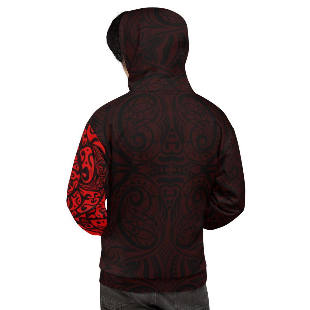 Tribal Lizard Hoodie, New Zealand Maori Tattoo Pullover Hoodie - Vibe Hoodie Shop