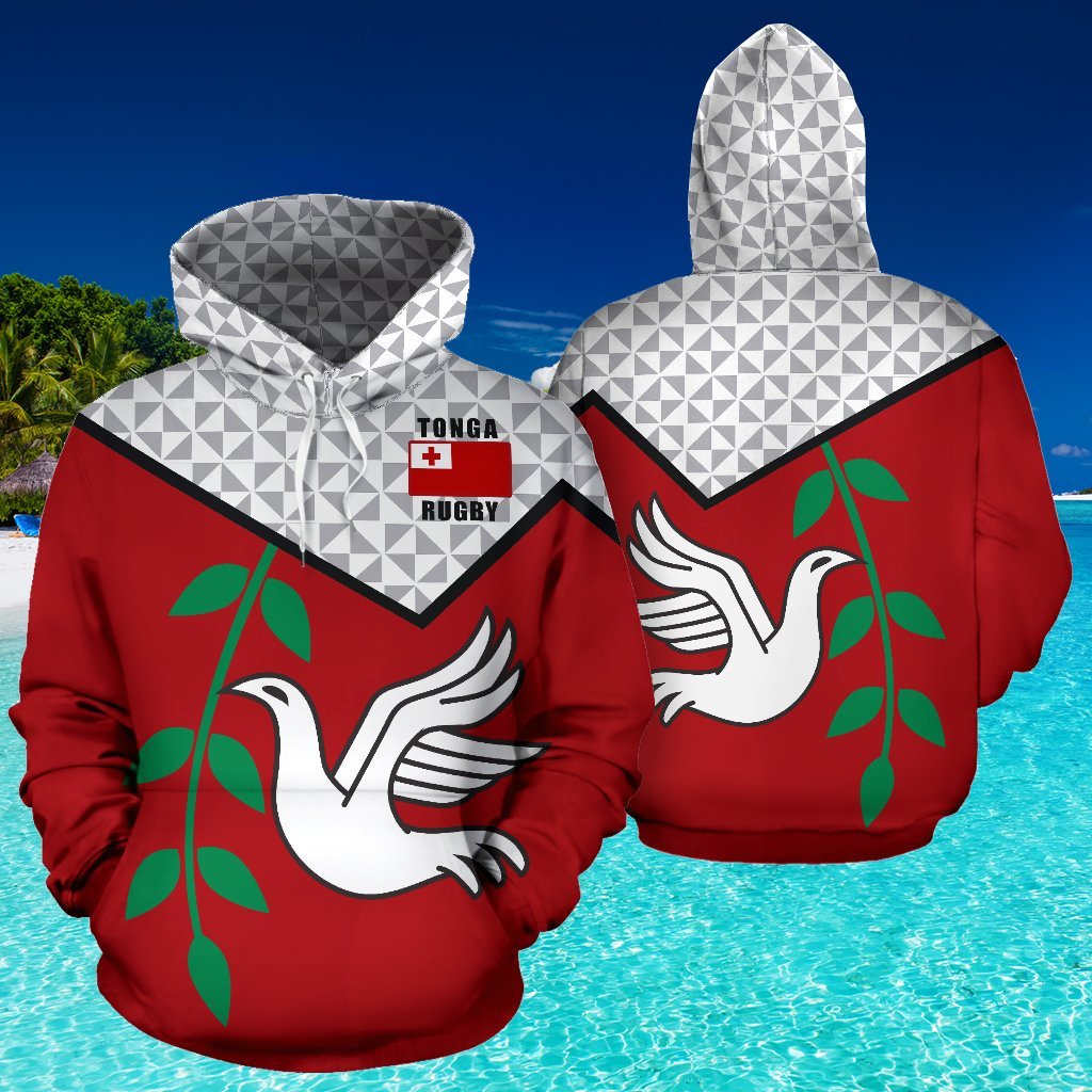 Tonga Rugby All Over Hoodie - Vibe Hoodie Shop