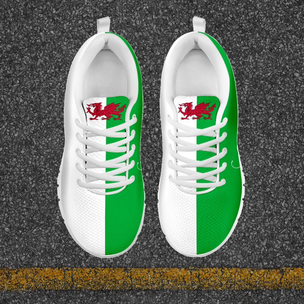 (Custom) Wales Sneakers Flag Personal Signature - Vibe Hoodie Shop