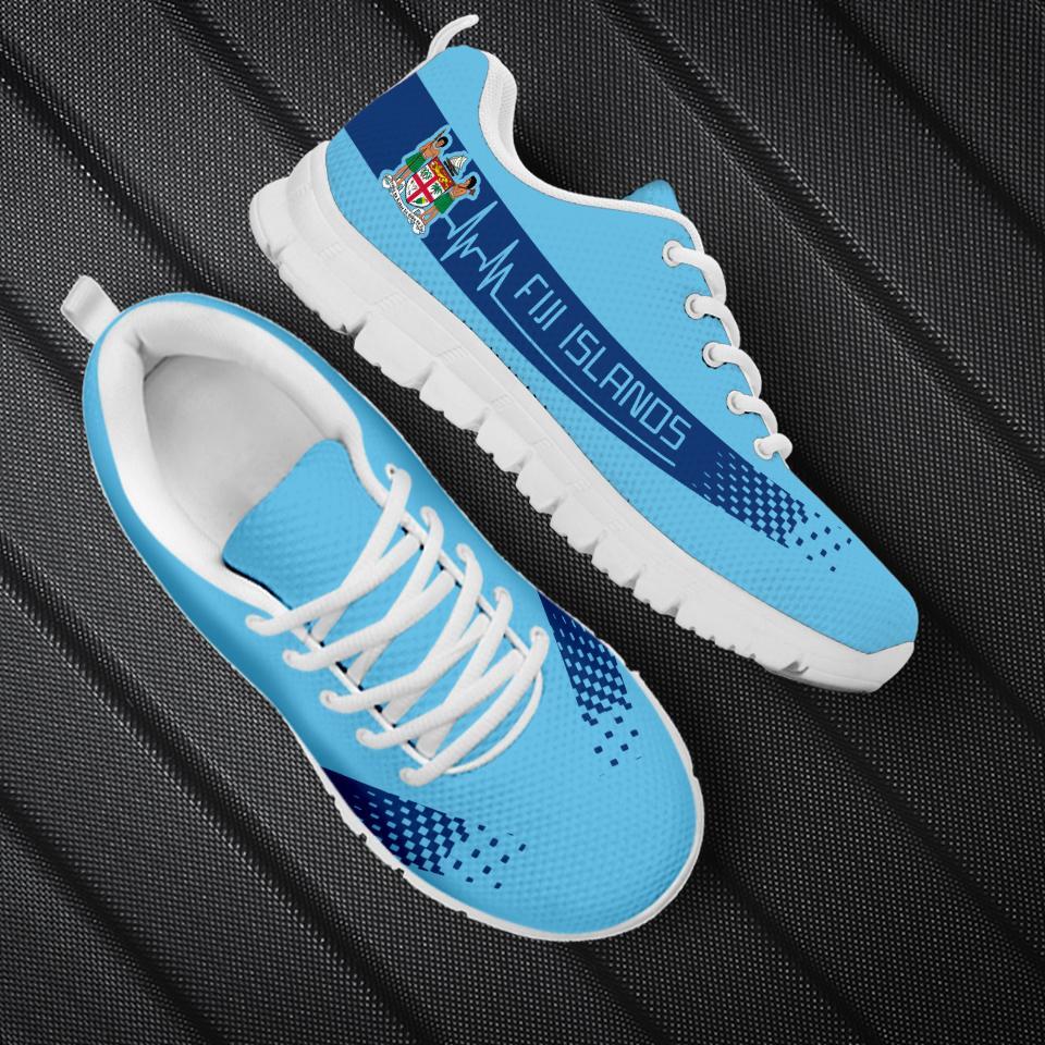 Fijian Heartbeat Sneakers - Coat Of Arms - Vibe Hoodie Shop