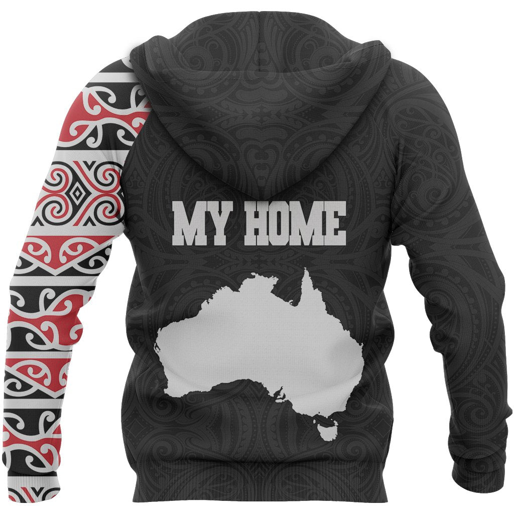 Aboriginal Hoodie, Australia Map Dot Painting Tattoo Patterns - Vibe Hoodie Shop