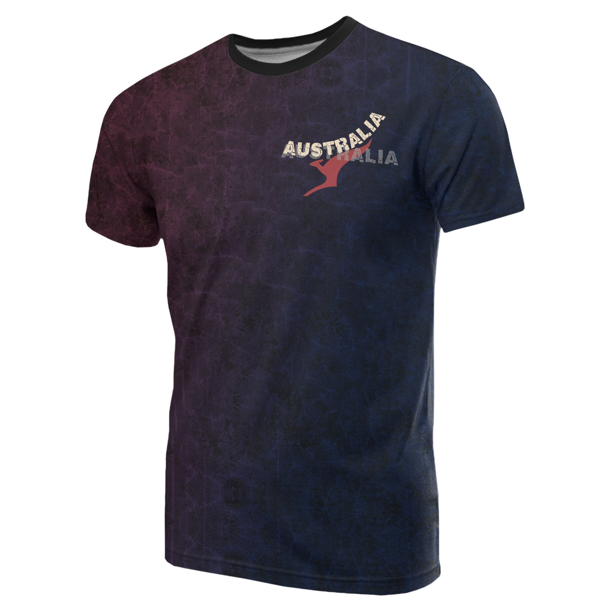 T shirt - Aus Flag T shirt Kangaroo Symbol - Unisex - Vibe Hoodie Shop