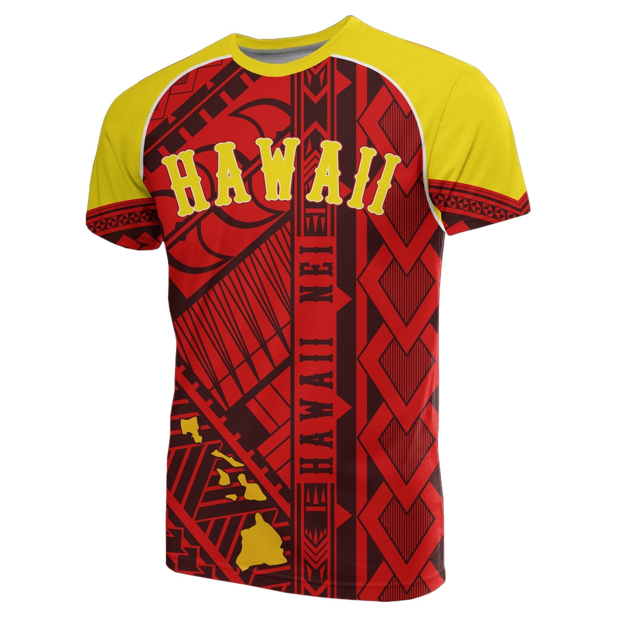 Hawaii Nei Polynesian T shirt Red - Vibe Hoodie Shop