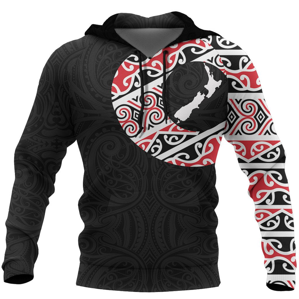 Aboriginal Hoodie, Australia Map Dot Painting Tattoo Patterns - Vibe Hoodie Shop