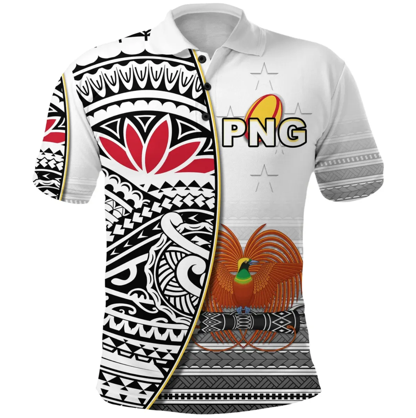 Vibe Hoodie Papua New Guinea Rugby Polo Shirt - PNGImpressive - Vibe Hoodie Shop