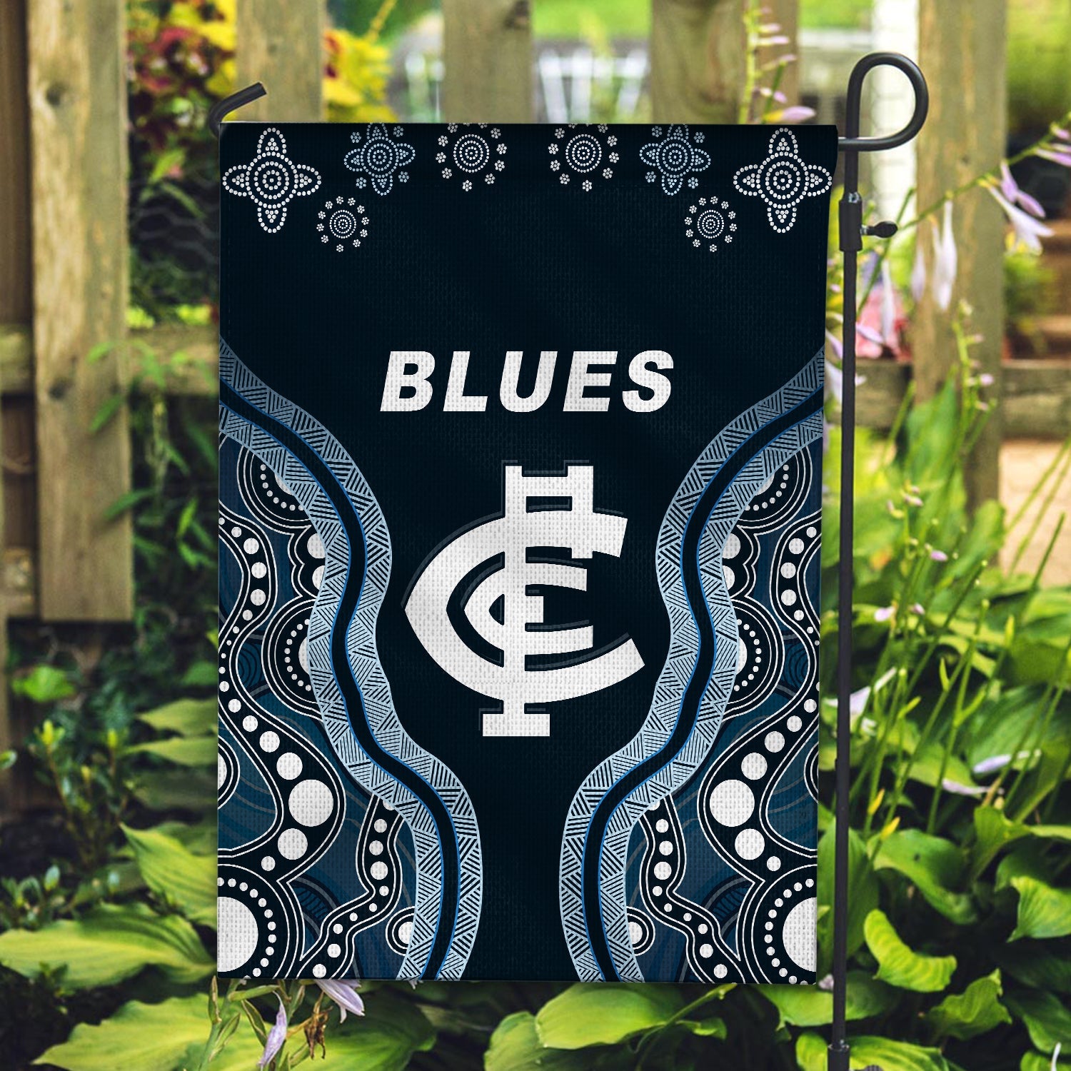 Go Blues Flag Simple Indigenous - Vibe Hoodie Shop