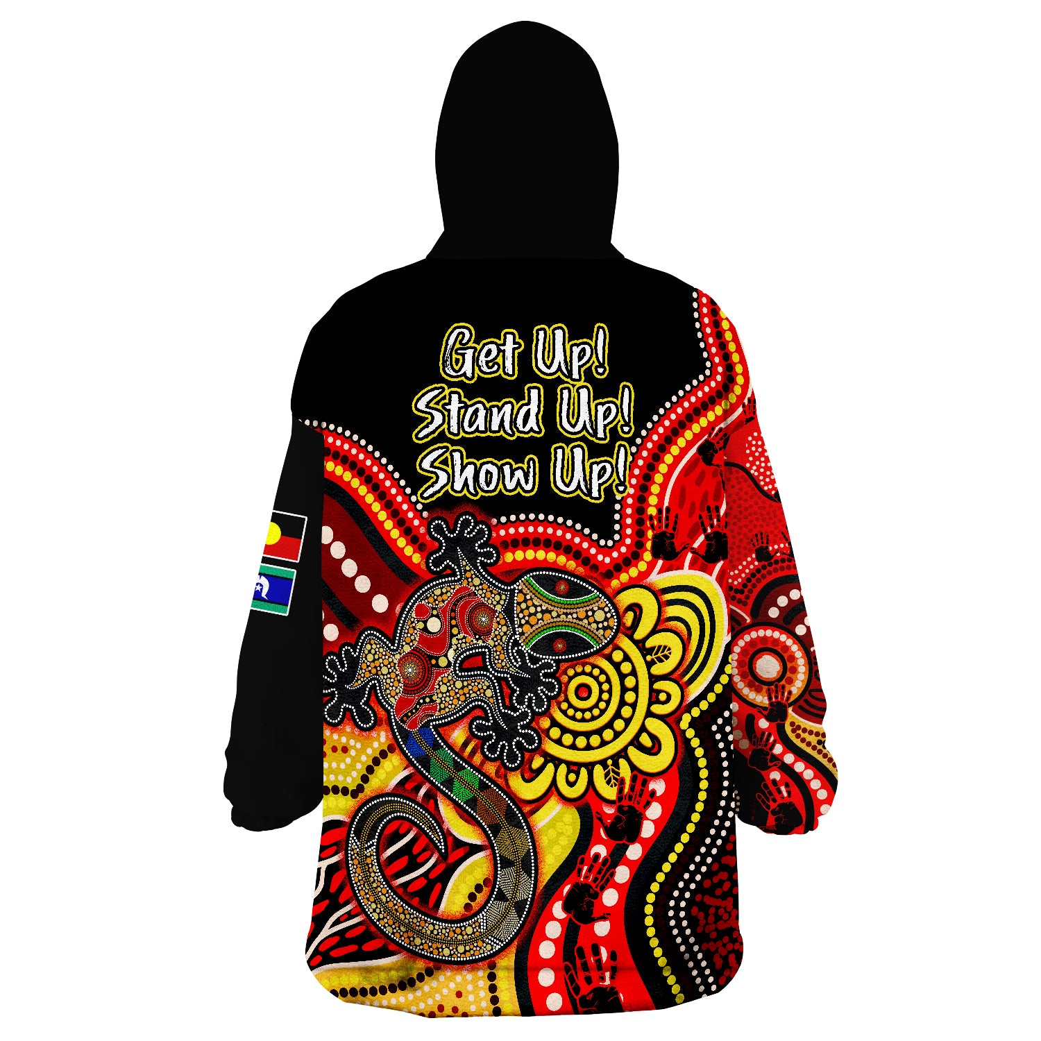 NAIDOC Week 2022 Aboriginal Lizard Always Proud History Wearable Blanket Hoodie - Vibe Hoodie Shop