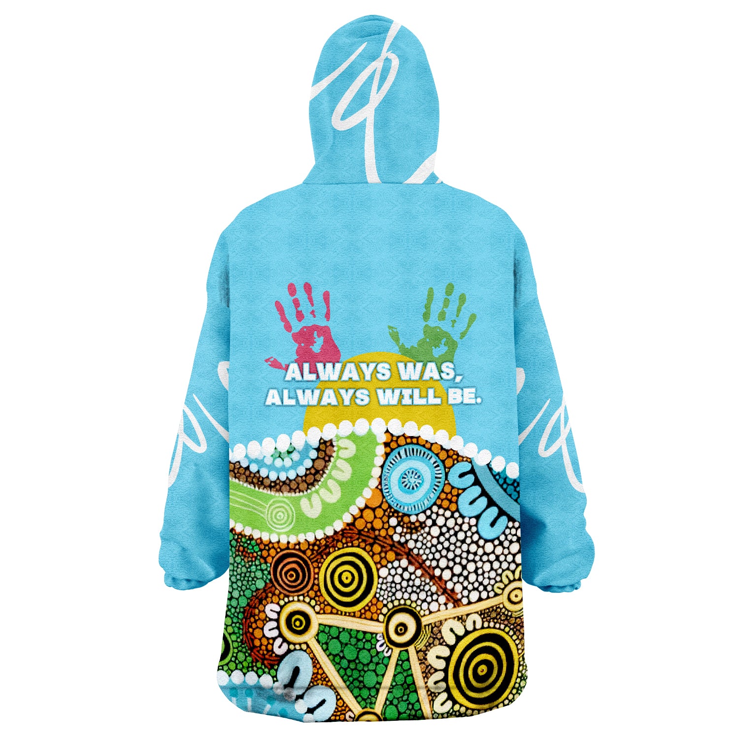 NAIDOC Week Aboriginal Art Wearable Blanket Hoodie - Vibe Hoodie Shop