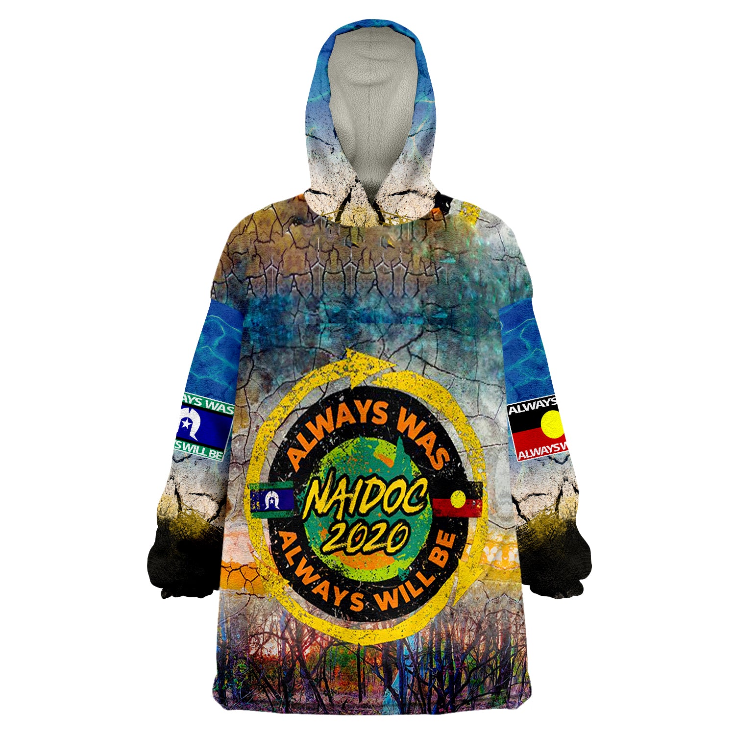 NAIDOC Week Wearable Blanket Hoodie - Vibe Hoodie Shop