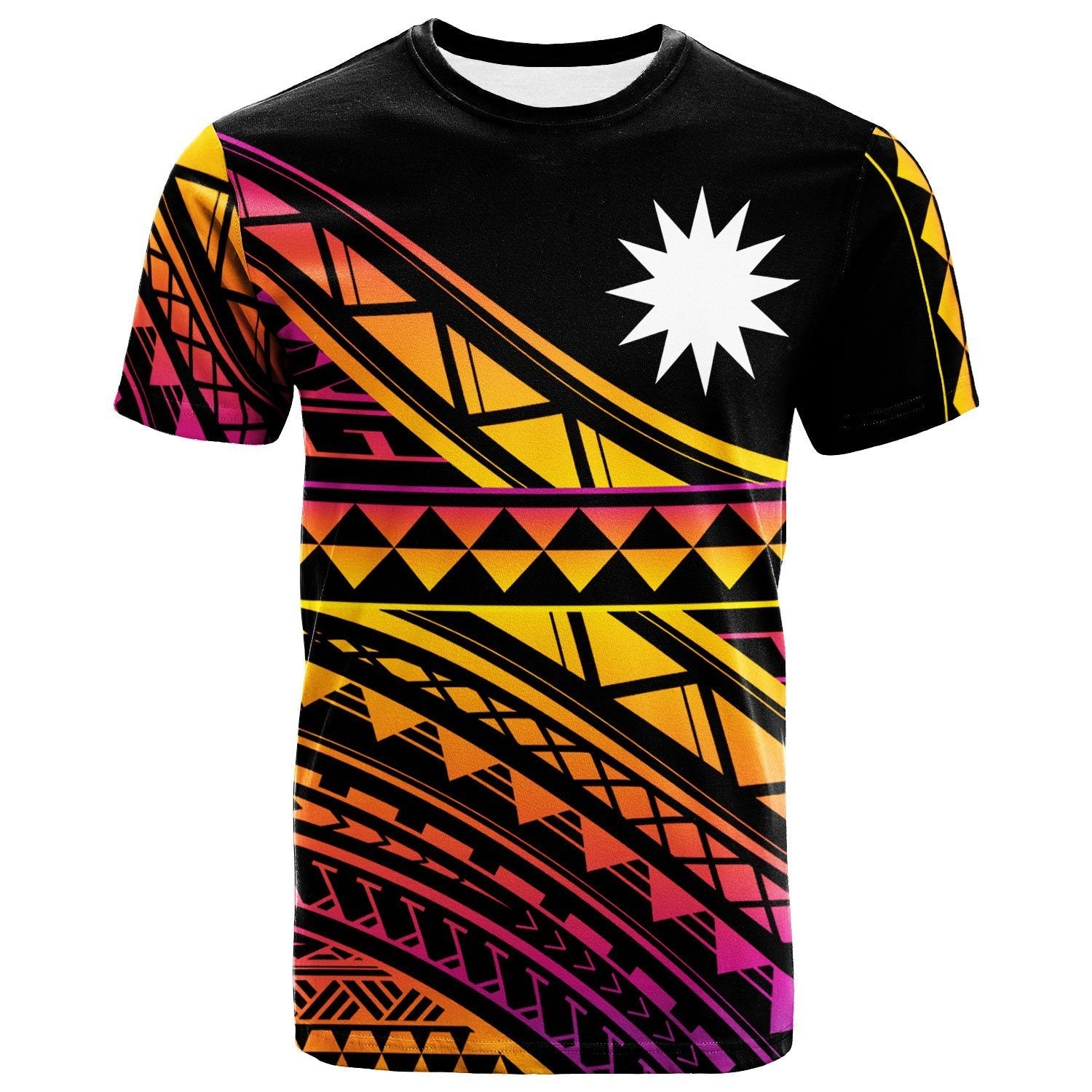 Nauru Custom Personalised T shirt - Special Polynesian Ornaments - Vibe Hoodie Shop