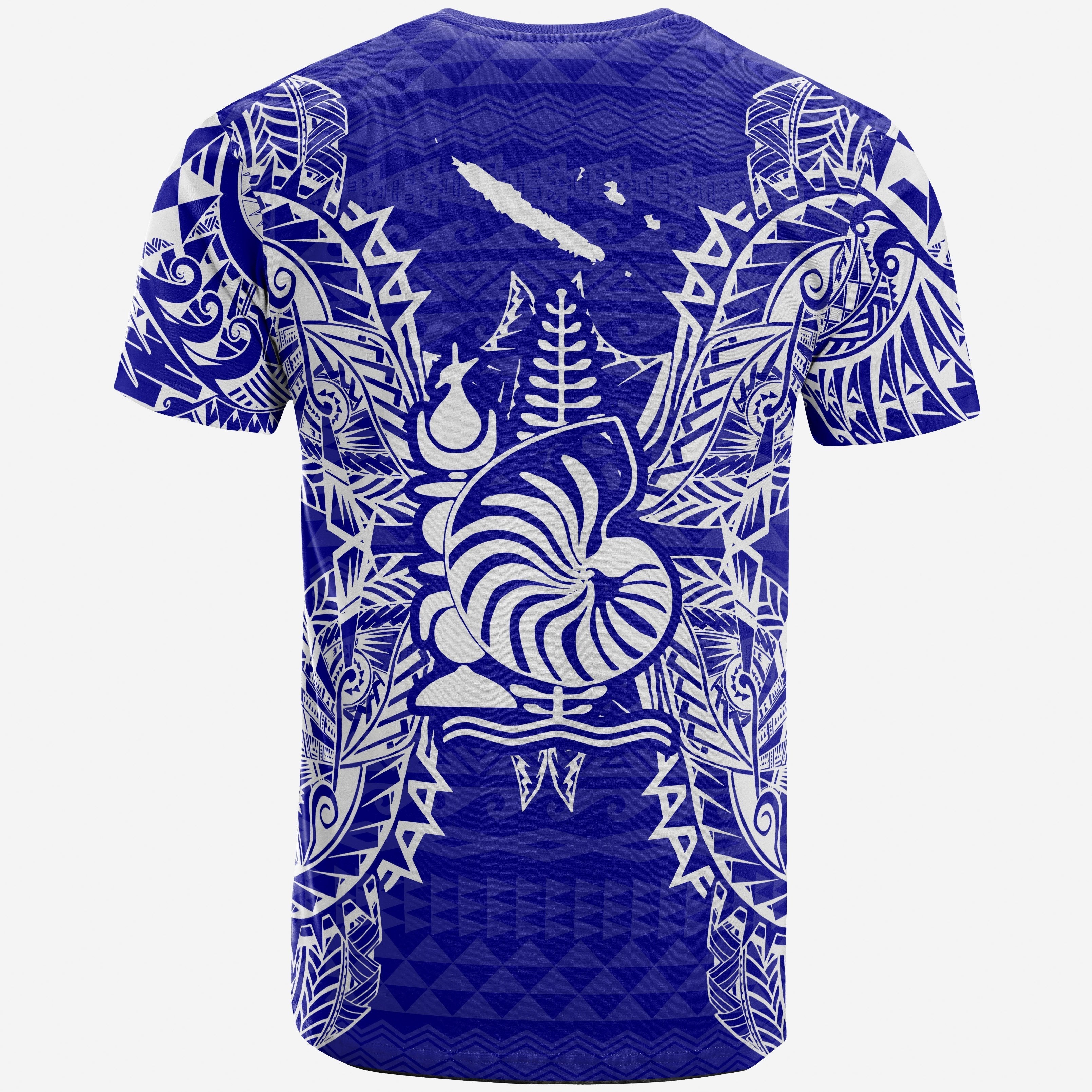 Vibe Hoodie New Caledonia All T shirt - New Caledonia Coat Of Arms Map Polynesian Tattoo Blue - Vibe Hoodie Shop