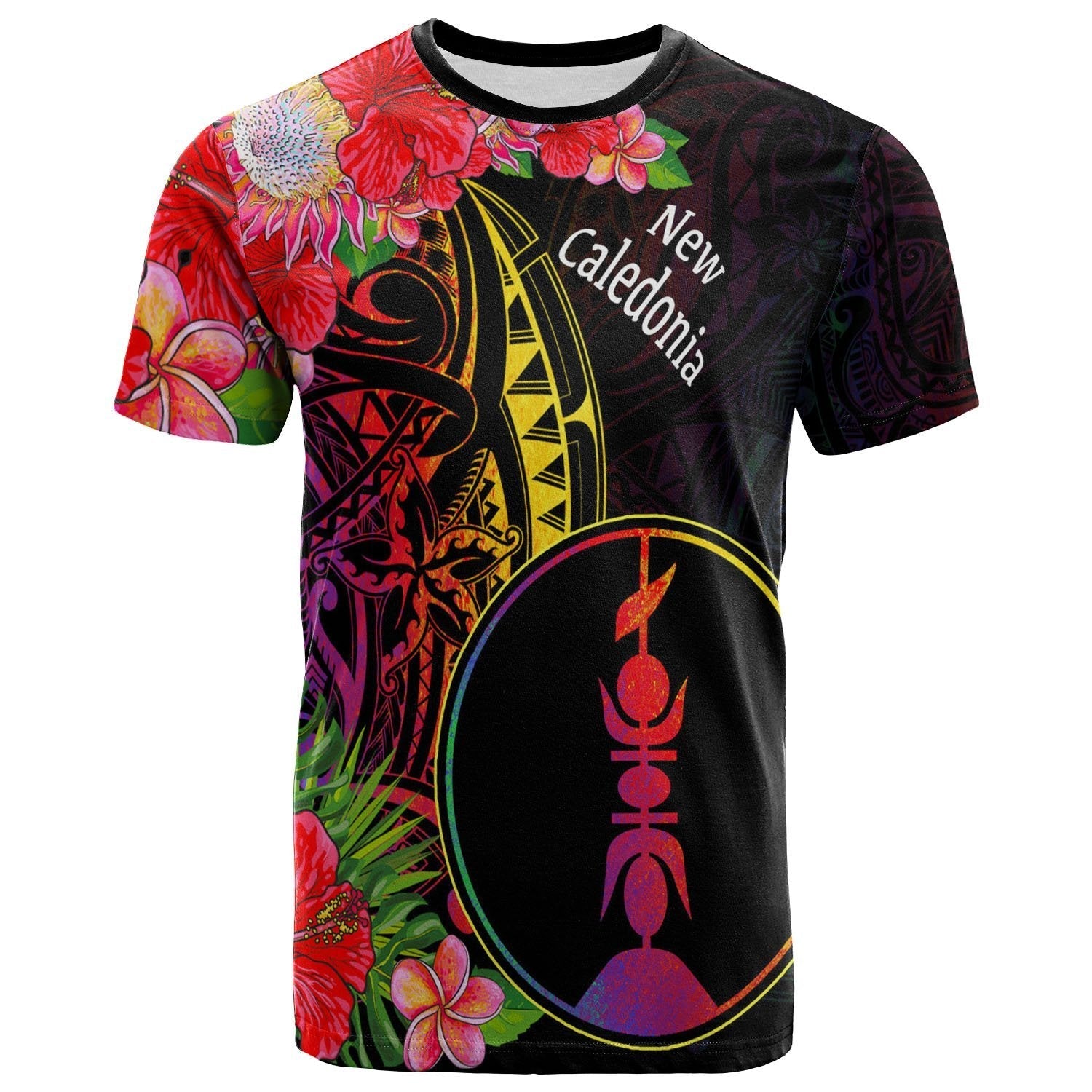 New Caledonia T shirt - Tropical Hippie Style - Vibe Hoodie Shop