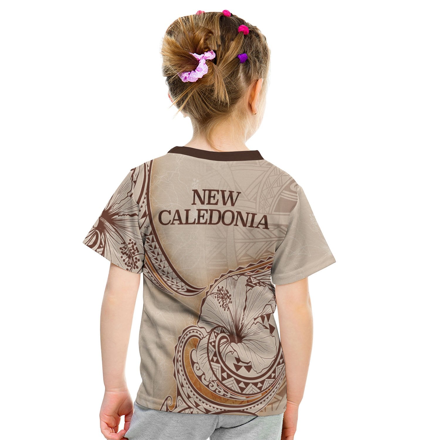 New Caledonia T shirt - Hibiscus Flowers Vintage Style - Vibe Hoodie Shop