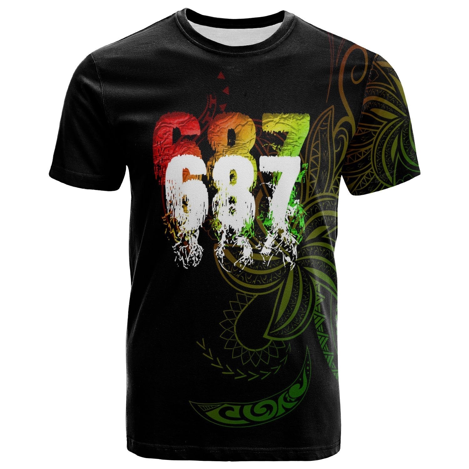 New Caledonia T shirt - Country Code With Seal - Vibe Hoodie Shop