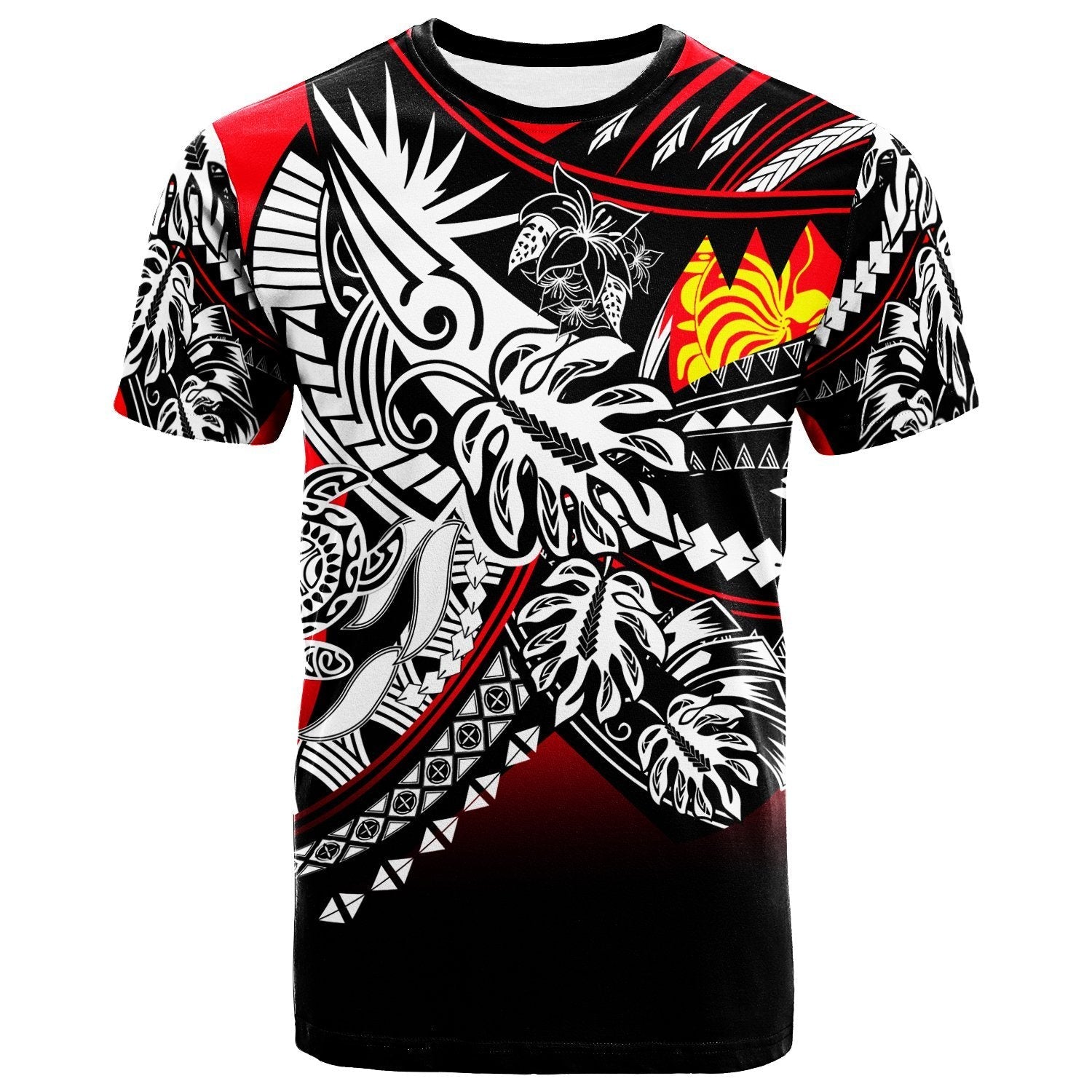 New Caledonia T shirt - Tribal Jungle Pattern - Vibe Hoodie Shop