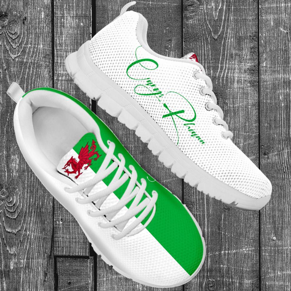 (Custom) Wales Sneakers Flag Personal Signature - Vibe Hoodie Shop