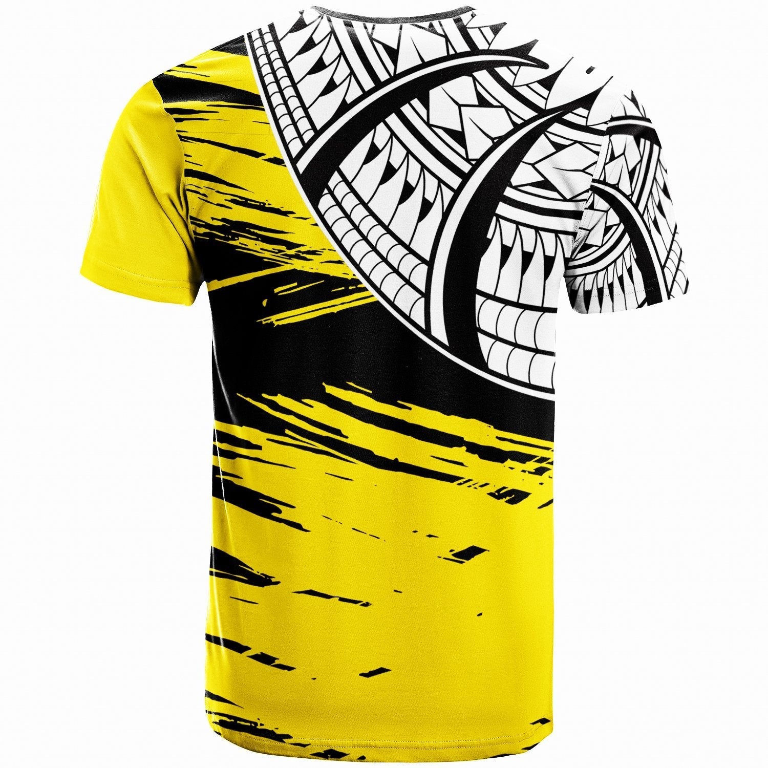 Niue Custom Personalised - T - Shirt - Niue Flag Style With Claw Pattern - Vibe Hoodie Shop