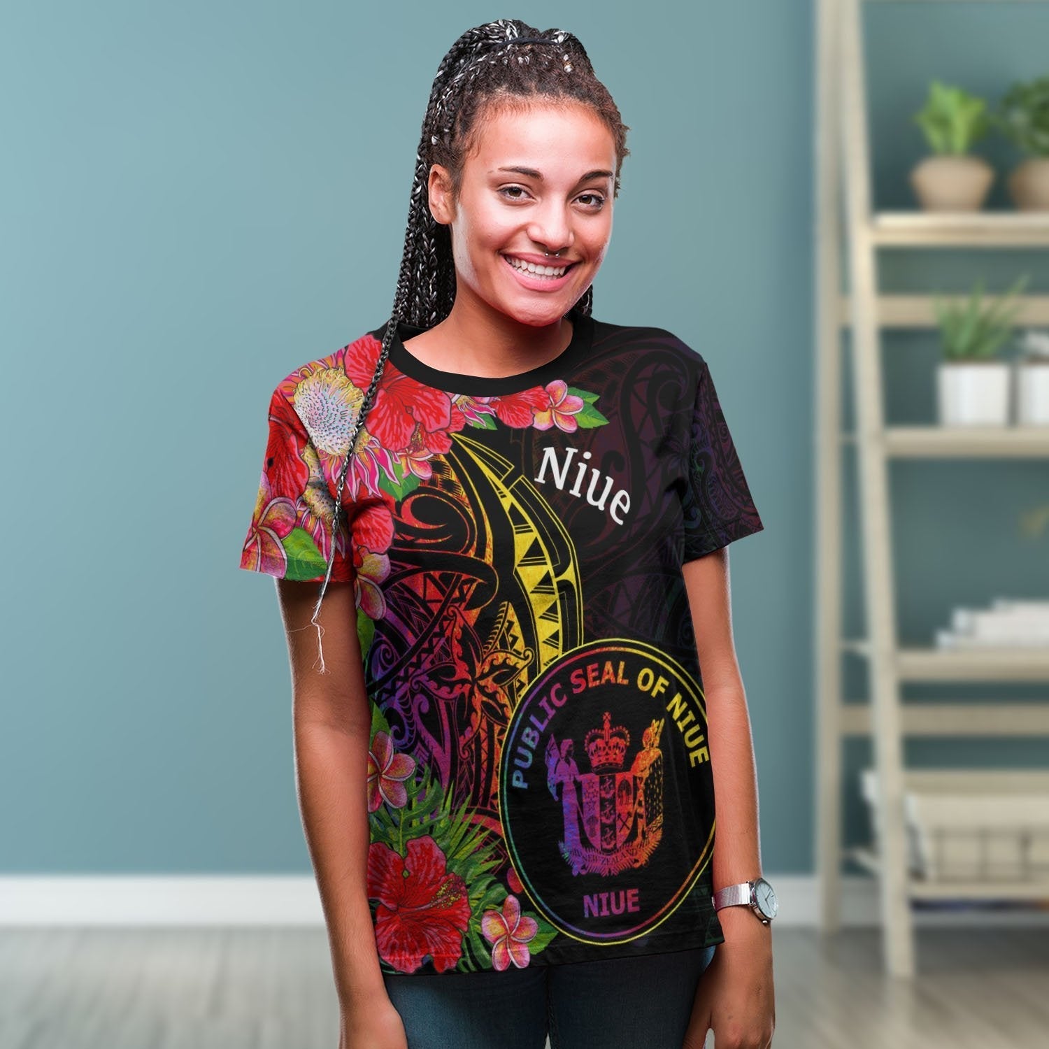 Niue T shirt - Tropical Hippie Style - Vibe Hoodie Shop