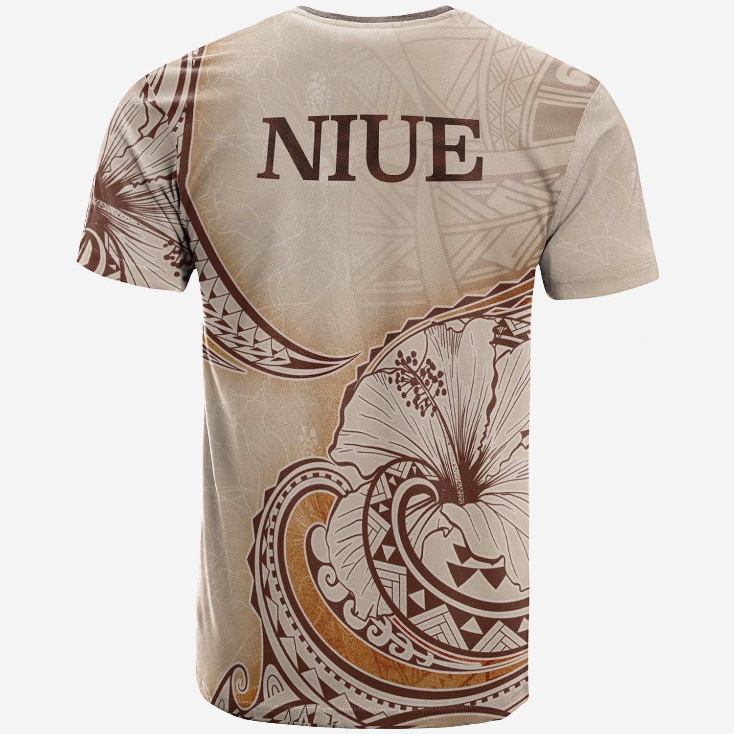 Niue T shirt - Hibiscus Flowers Vintage Style - Vibe Hoodie Shop