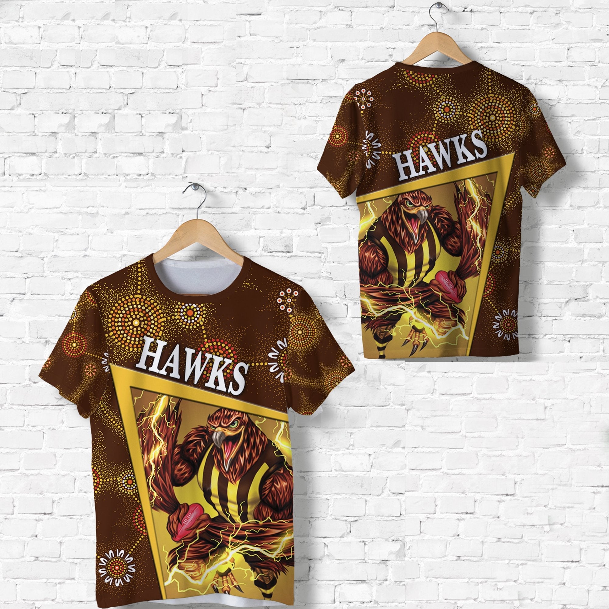 Hawthorn T shirt Hawks Indigenous Limited Edition NO.2 - Vibe Hoodie Shop