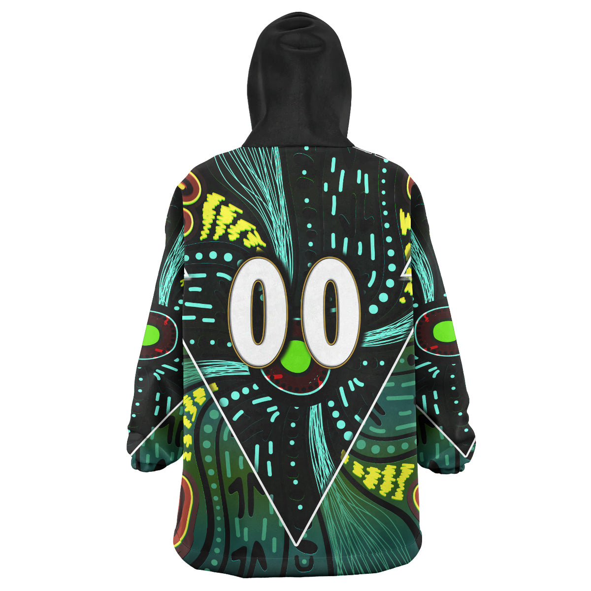 Wallabies Rugby Snug Hoodie - Custom Kangaroo Rugby Championship Sport Aboriginal Culture Personalised Player And Number Wearable Blanket Hoodie - Vibe Hoodie Shop