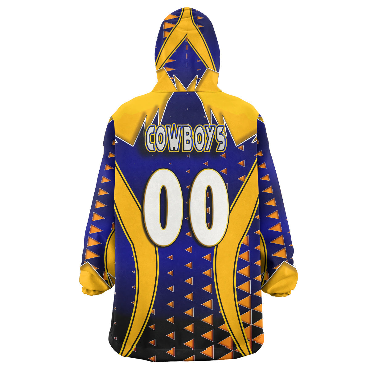 Cowboys Rugby Snug Hoodie - Custom Bull Rugby Cup Final Series Champions Sport Style Personalised Player And Number Wearable Blanket Hoodie - Vibe Hoodie Shop
