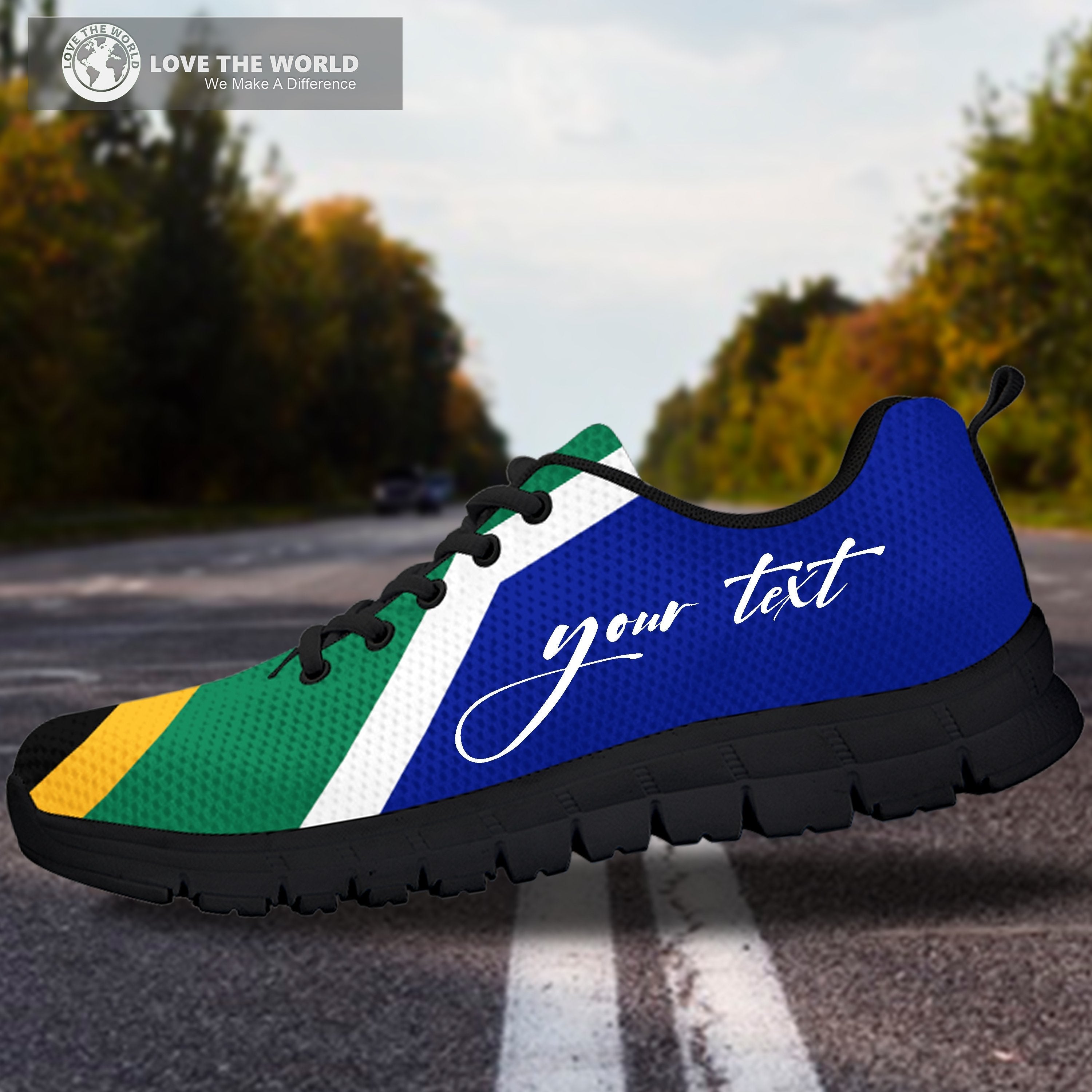 (Custom) South Africa Takkies Flag Springboks Personal Signature - Vibe Hoodie Shop