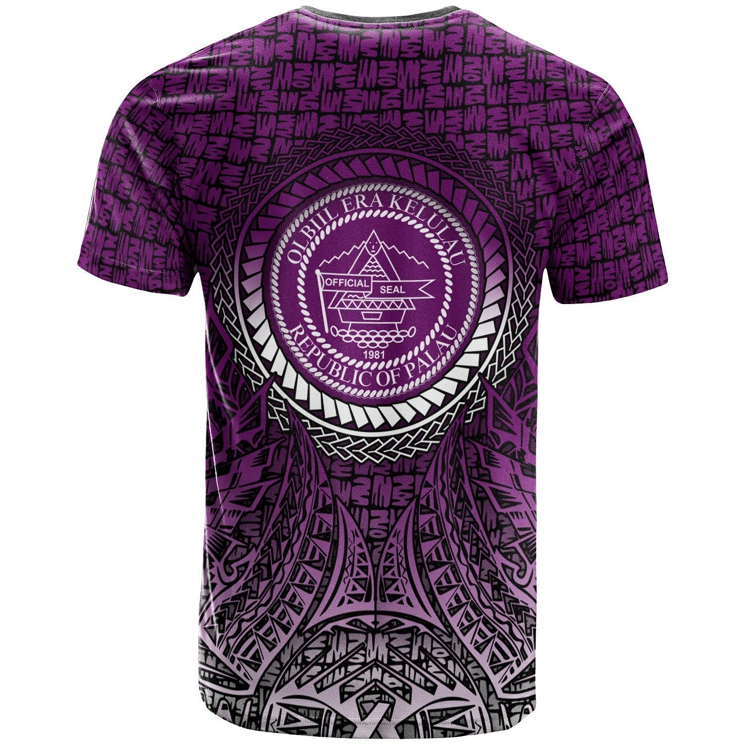 Vibe Hoodie Palau T shirt - Circle Pattern Purple - Vibe Hoodie Shop