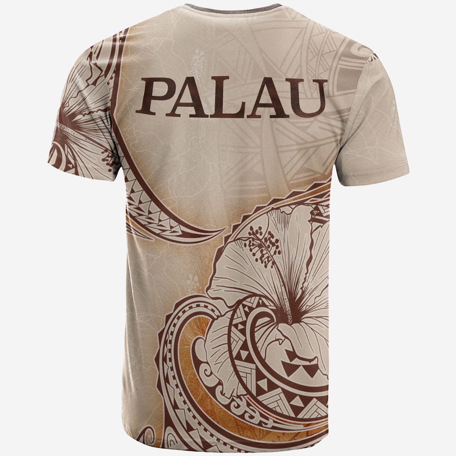 Palau T shirt - Hibiscus Flowers Vintage Style - Vibe Hoodie Shop