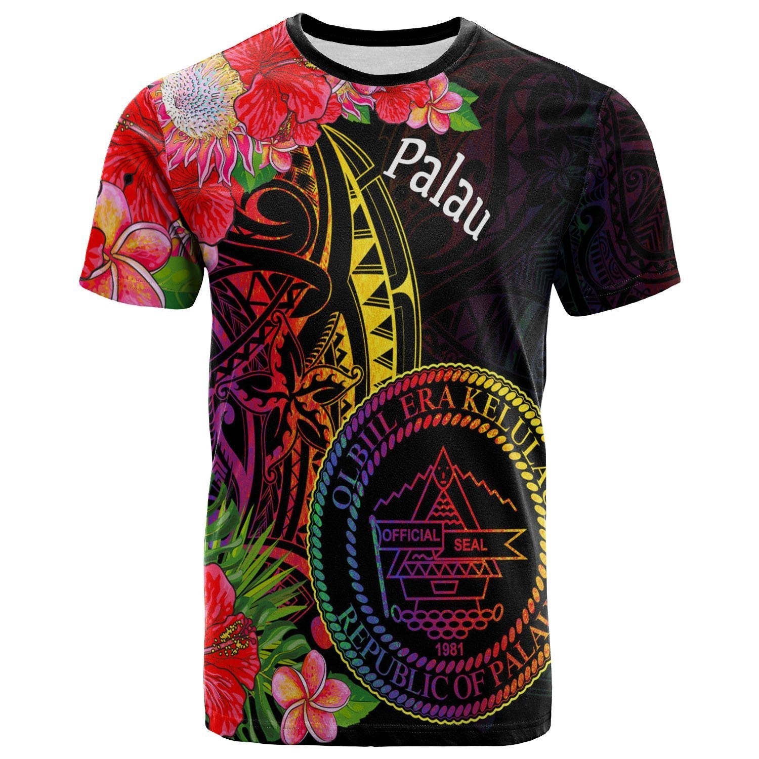Palau T shirt - Tropical Hippie Style - Vibe Hoodie Shop