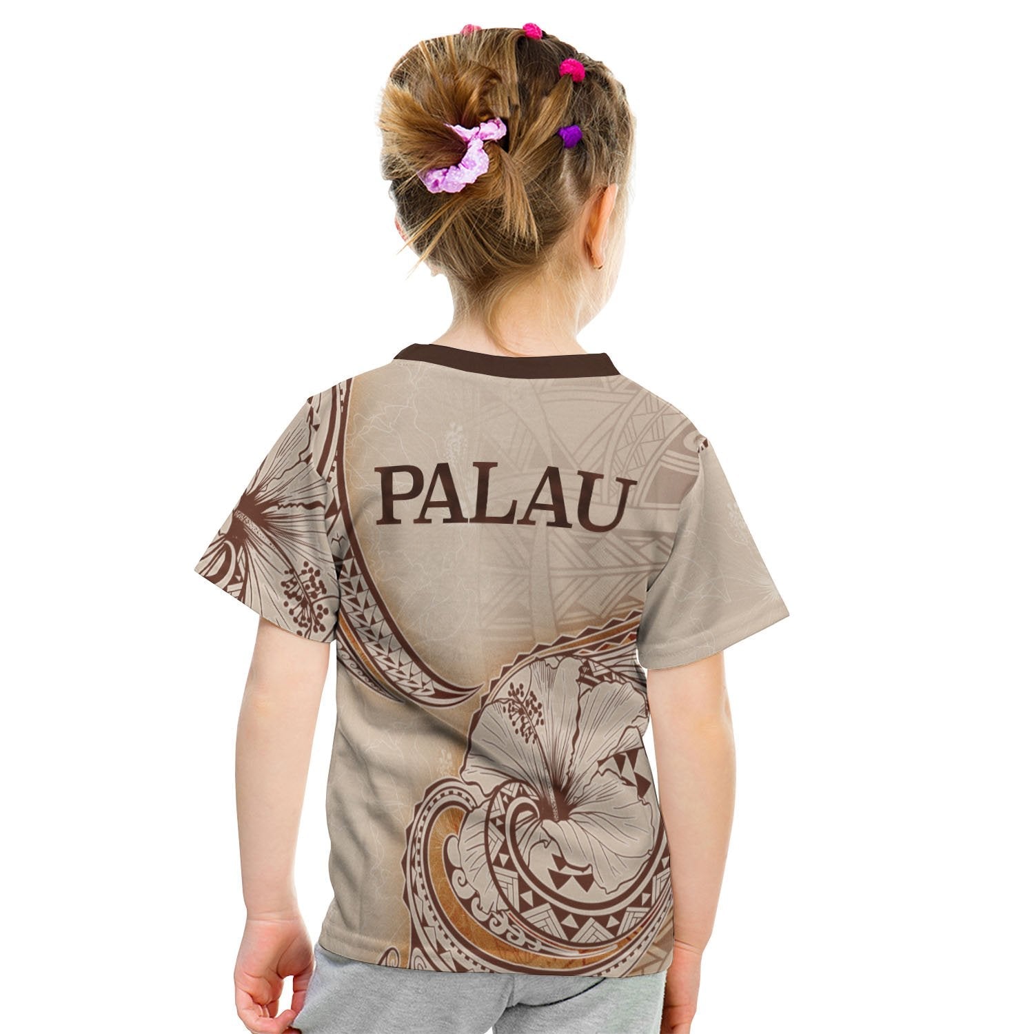 Palau T shirt - Hibiscus Flowers Vintage Style - Vibe Hoodie Shop