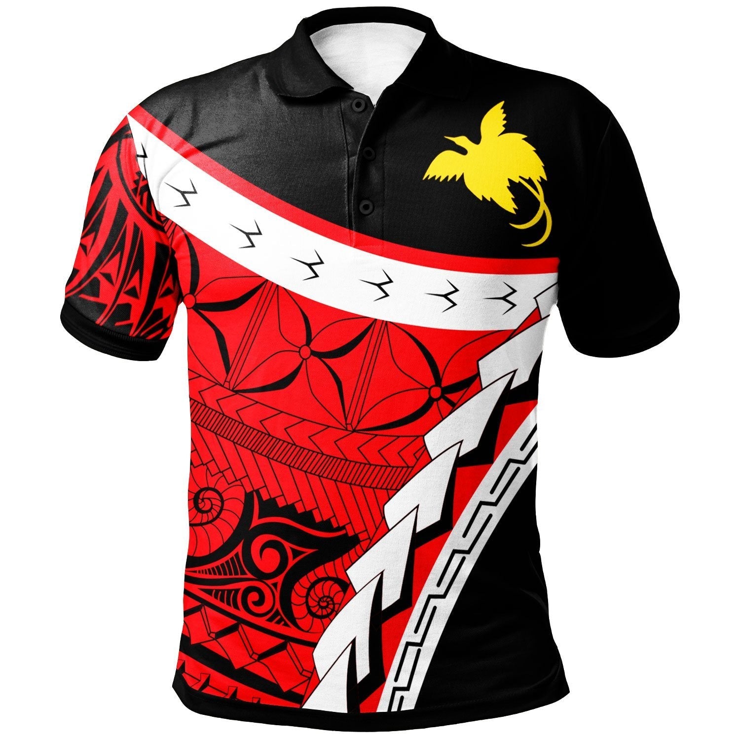 Papua New Guinea Custom Personalised Polo Shirt - Proud Of Papua New Guinea - Vibe Hoodie Shop