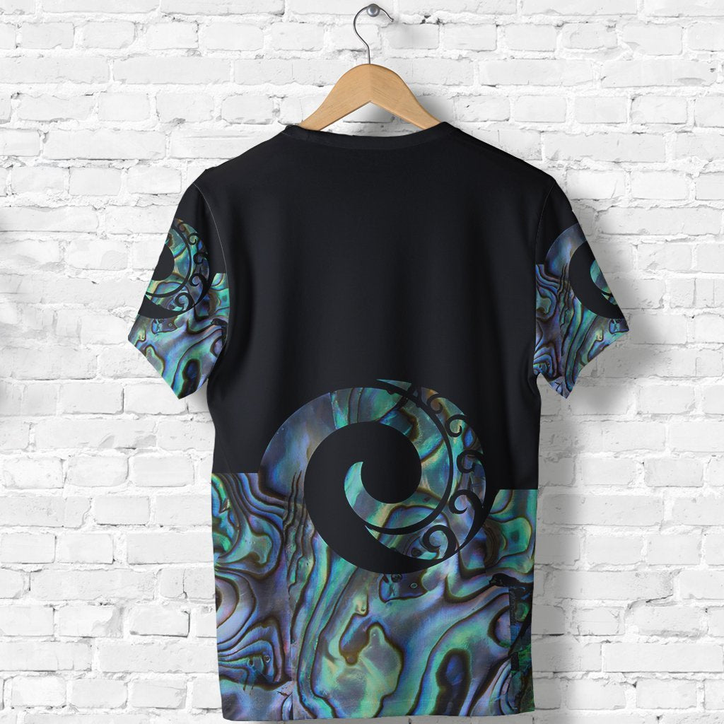 New Zealand Shirt, Paua Shell Koru T shirt - Vibe Hoodie Shop