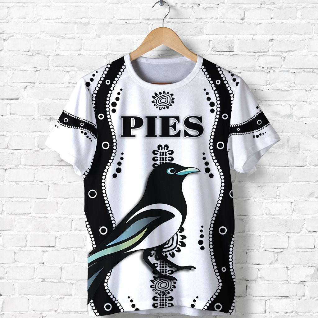 Collingwood T shirt Pies Indigenous - White - Vibe Hoodie Shop