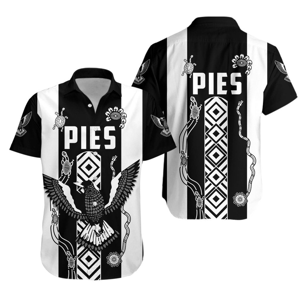 Pies Indigenous Hawaiian Shirt Collingwood - Vibe Hoodie Shop